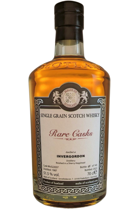 Invergordon 1987 - MoS22037 - Sherry Hogshead - Rare Casks Range