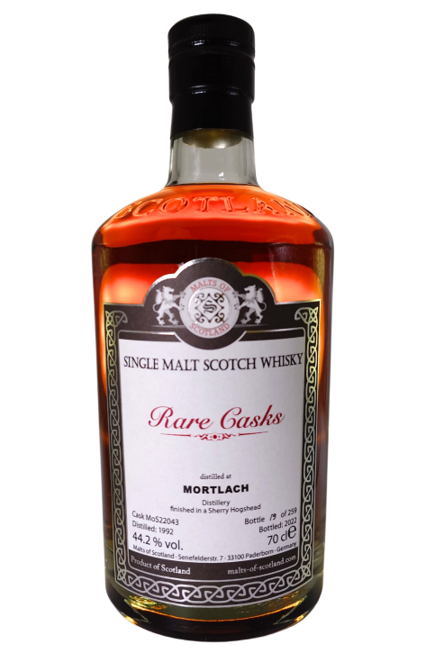 Mortlach 1992 - MoS22043 - 30y - Sherry Hogshead - Rare Casks Range