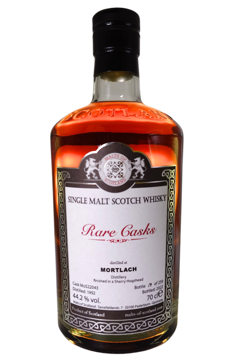 Mortlach 1992 - MoS22043 - Sherry Hogshead - Rare Casks Range