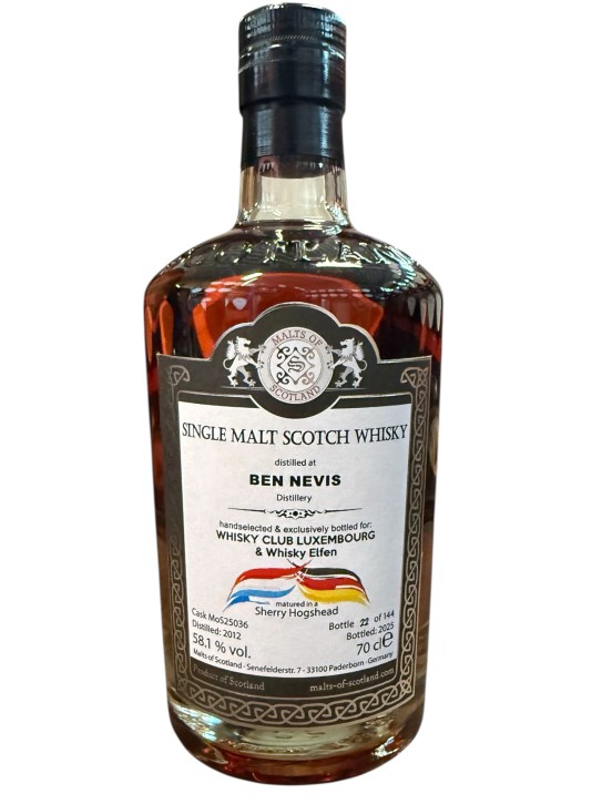 Ben Nevis 2012 MoS25036 - Special for Whsiky Club Luxembourg & Whisky Elfen