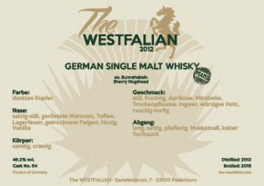 The WESTFALIAN - TW64 - Single Malt peated - 5y